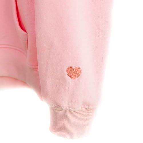 Milkmochabear Official Smooch and Snuggle Pink Black Fleece Hoodie Unisex Drop-Shoulder Milk Mocha Screen Print Embroidered thumbnail 8
