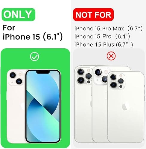 LOVE 3000 Compatible with iPhone 15 Case, [Smooth Silicone Full Coverage Camera] [8ft Drop Protection], Soft Microfiber Lining Full Body Protective Case for iPhone 15 6.1 inch - Stone thumbnail 6