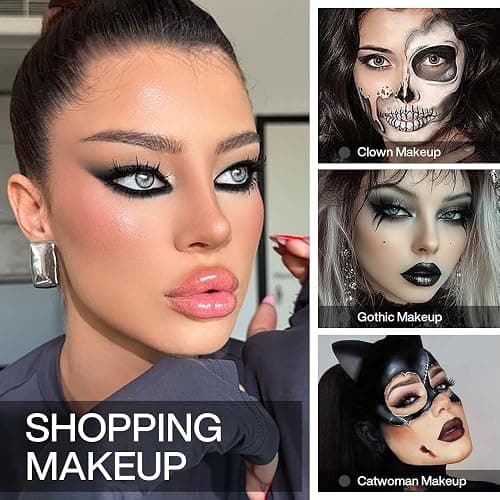 ecofavor Black Matte Eyeshadow Single with Applicator, High Pigment Long-Lasting Waterproof Matte Black Eye Makeup for Smokey Eyeshadow, Eyeliner, Gothic, Dramatic Looks, and Halloween Costume Makeup thumbnail 4