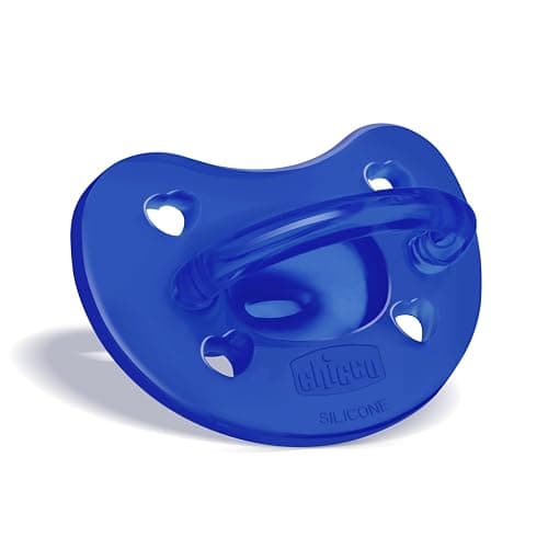 Chicco PhysioForma Orthodontic Pacifier for Babies 16-24 Months, 100% Soft Silicone, BPA Free & Breathing Support, 2-Pack with Sterilizing Case, Dark Blue Green thumbnail 6