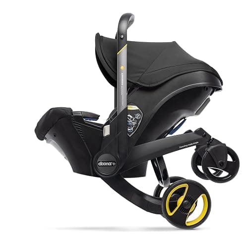 Doona+ Baby Car Seat & Travel Stroller Nitro Black - Convertible 0+ Car Seat and Pram with 5 Point Safety Harness - Ergonomic Pushchair and Travel System - ISOFIX Base Sold Separately thumbnail 8