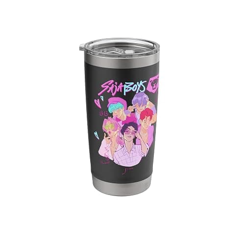 KPop Demon Hunters Saja Boys Heartthrob Officially Licensed Stainless Steel Insulated Tumbler - Image 1