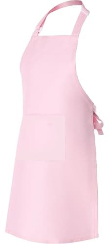 Cotton Kitchen Apron, Cooking Apron with Pockets, Full Length Apron for Men and Women, Unisex Apron - Image 1