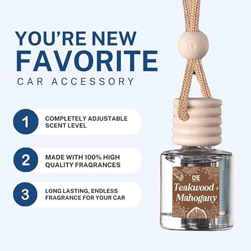 CE Craft Hanging Car Air Freshener – Fragrance Oil Diffuser with Essential Oils – Long-Lasting Aromatherapy Scents for Automobiles – 4 Pack, Masculine thumbnail 9