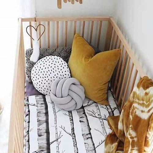 PUXU Knot Pillow Ball Round Cushion Pillows, Children Room Decoration Plush Toys Calming Stress Relief Toy (Dark Gray,8.5in/22cm) thumbnail 6