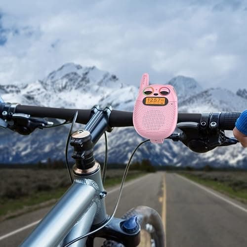 Walkie Talkies for Kids Rechargeable, Toys for 3+ Years Old Kids Walkie Talkies Rechargeable, Up to 2 Mile 2 Way Radio Birthday Toys for Girls And Boys, Pink thumbnail 5