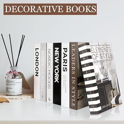 Lighterday 7 Pcs Decorative Books,Foldable Coffee Table Books Fake Books Ornaments for Shelves,Faux Books for Home Decor Coffee Table Decor Bookshelf Decor thumbnail 4
