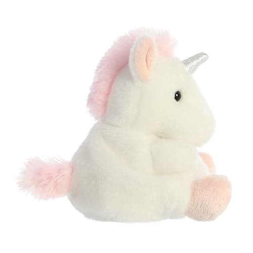 Aurora® Adorable Palm Pals™ Sassy Unicorn™ Stuffed Animal - Fun Collectible Plush for Kids and Adult Collectors - Perfect for Decorating Rooms and Birthday Gifts - White 4.5 Inches thumbnail 6