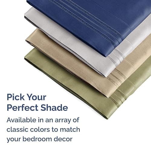 Queen Pillow Cases Set of 2 - Ultra Soft Hotel Quality Pillowcase Covers - Comfy, Cozy & Wrinkle Free - Shrinkage & Fade Resistant - Machine Washable Pillow Protectors - 2 Piece Set - Light Sage Green thumbnail 7