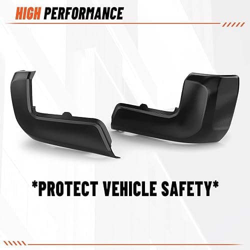 ECOTRIC Rear Bumper End Cap Compatible With 2016-2023 Toyota Tacoma W/O Sensor Hole Replace for TO1105133, TO1104133; 52156-04010, 52155-04010 Corner Cover Driver and Passenger Side Black thumbnail 4