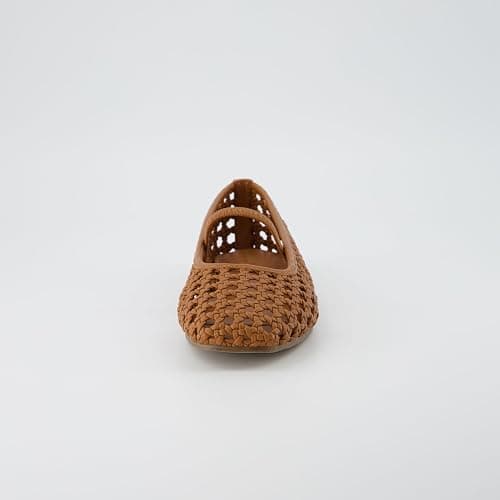 CUSHIONAIRE Weavy Squared Toe Woven Ballet Flats Shoes for Women with Memory Foam | Comfortable Mary Jane Flats for Women with Breathable Mesh Design | Wide Widths Available thumbnail 8