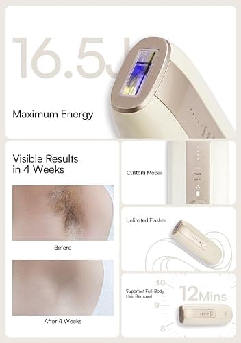 Laser Hair Removal Device for Women and Men, INIA Fond Hair Remover with Long-Lasting in Hair Reduction for Body&Face, Safe at-home Results for Armpits, Bikini and Legs thumbnail 9
