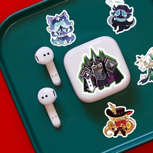 62 Pcs Cookie Run Kingdom Aesthetics Cartoon Waterproof Vinyl Stickers for Boys Adults for Water Bottles Laptop Suitcase for Birthday Party Supplies Halloween Decoration Favors thumbnail 5