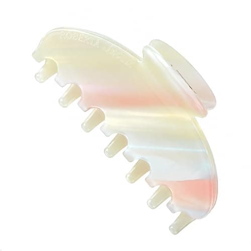 Luxury whitepink Hair Claw Clip Premium Acetate Strong Hold 4 Inch | Superior Quality thumbnail 2