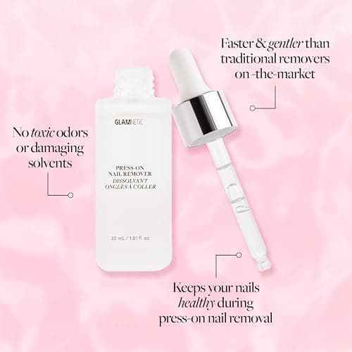 Glamnetic Press On Nail Remover | Odorless, No Acetone, Gentle Press-On Nail Remover Serum for Fake Nails | 30 ml/1.01 fl. oz. thumbnail 4