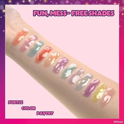 Disney Princess 12 Piece Plant Based Lip Gloss, Girls Party Favors, First Makeup Set for Girl, Perfect for Parties, Sleepovers, and Birthday Gifts, Ages 3+, by Townley Girl thumbnail 4