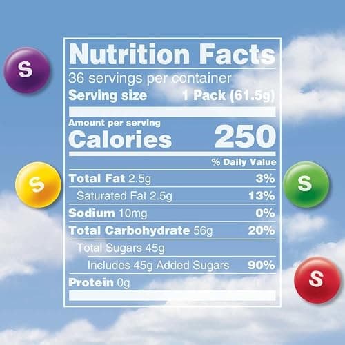 SKITTLES Original Chewy Candy, Full Size 2.17 oz Individually Wrapped Packs of Full Size Candies 36 Count thumbnail 9