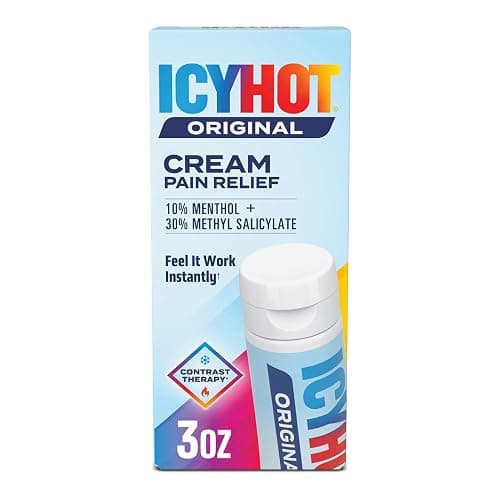 Icy Hot Original Pain Relief Cream, Fast-Acting Pain Relief with Menthol 10% and Methyl Salicylate 30%, Ice and Heat Contrast Therapy for Backaches, Joints, Muscle Strains and Arthritis, 3 oz - Image 1