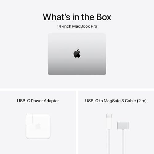 Apple 2025 MacBook Pro Laptop with M5 chip with 10‑core CPU and 10‑core GPU: 14.2-inch Liquid Retina XDR Display, 24GB Unified Memory, 1TB SSD Storage; Silver with AppleCare+ (3 Years) thumbnail 6