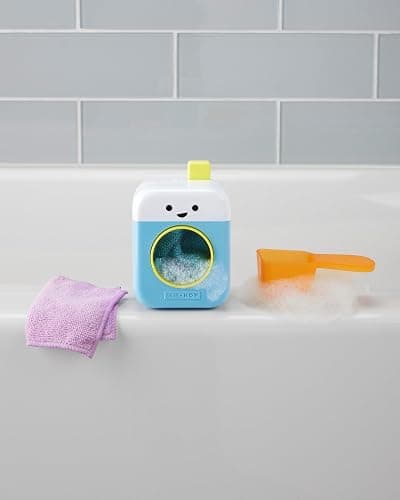 Skip Hop Baby Bath Toy Fresh & Clean Spin Cycle 4-Piece Laundry Pretend Play Set and Bathtub Sensory Development Toy Age 12m+ thumbnail 2