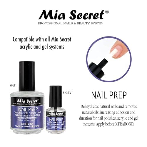 Mia Secret Professional Nail Prep pH Balance Dehydrator & XtraBond Acid-Free Primer 0.5 oz + thumbnail 4