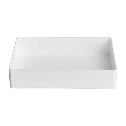 Amazon Basics Rectangular Plastic Organizer Accessory Tray, 24 x 17 x 5 cm, White thumbnail 6