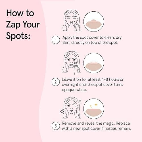 grace & stella Award Winning Pore Strip Pimple Patches for Face - Hydrocolloid Acne Patches for Shrinking Zits, Whiteheads - Spot Stickers - Dermatologist-Tested, Vegan (Invisible, 72 Count) thumbnail 7