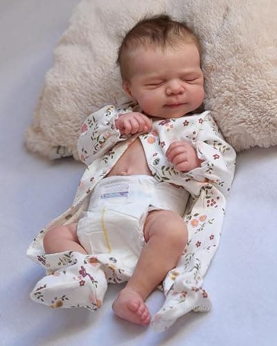 Anano Realistic Baby Silicone Baby Dolls Full Body Girl, 20 Inch Waterproof Lifelike Reborn Baby Dolls Toddler Realistic New Born Baby Doll Squishy Anatomically Correct for Kids (Off White Daisy) thumbnail 3