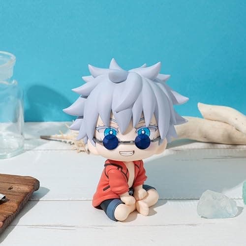 YLQANONG JJK Geto Suguru Look Up Figures Beach Casual Wear Ryomen Sukuna/Itadori Yuuji Anime Figure JJK Action Figurine 4.72IN thumbnail 7