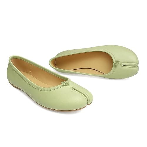 POYOIOR Tabi Shoes Women Split Toe Shoes Wide Width Ballet Flats Comfort Casual Work Shoes for Women Office thumbnail 5