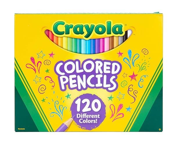 Crayola Colored Pencils Set (120ct), Coloring Book Pencils, Kids Art Supplies, Bulk Colored Pencils, Presharpened, Gifts for Kids, Ages 3+ - 1 Count (Pack of 1) - Pencils thumbnail 2