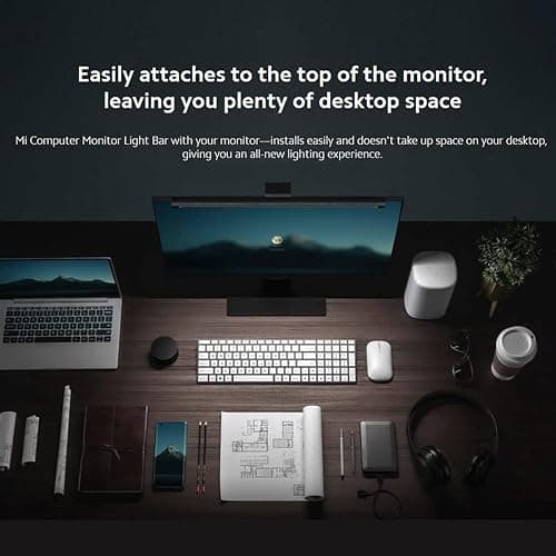 Xiaomi Mi Computer-Monitor-LED-Lichtleiste, kabellose Steuerung, einfache Installation, zusätzliche Computer-Beleuchtung, ohne Platz auf dem Schreibtisch zu beanspruchen thumbnail 3