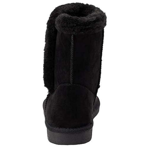 Alpine Swiss Mindy Women’s Winter Boots | Short Faux Shearling Boot | Warm Comfortable Micro Suede | Anti-Slip Sole | Stylish Fall & Winter Footwear thumbnail 4