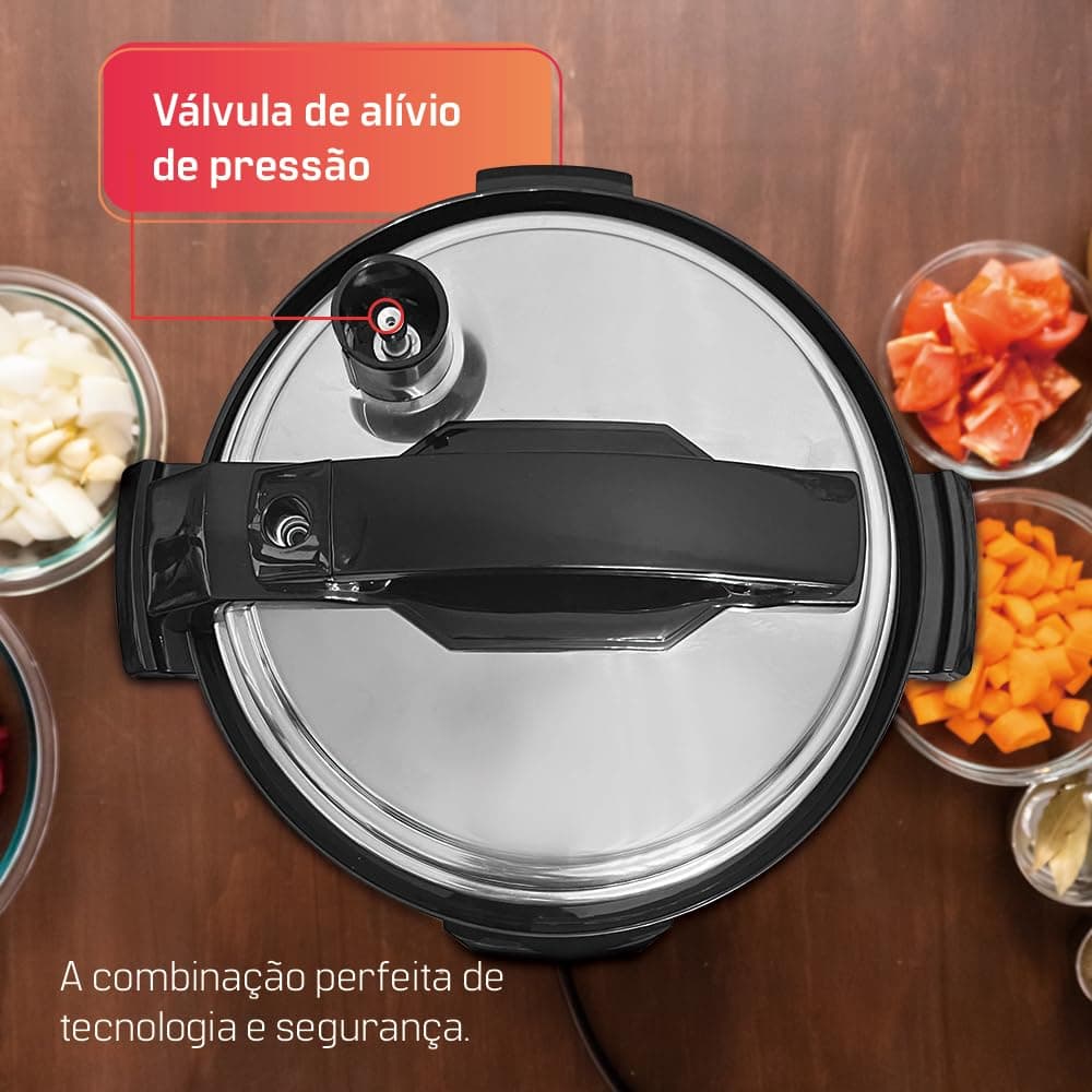 Panela de Pressão Elétrica Multifuncional Digital HQ 6L Inox HQ-Y6DI (127V) thumbnail 6