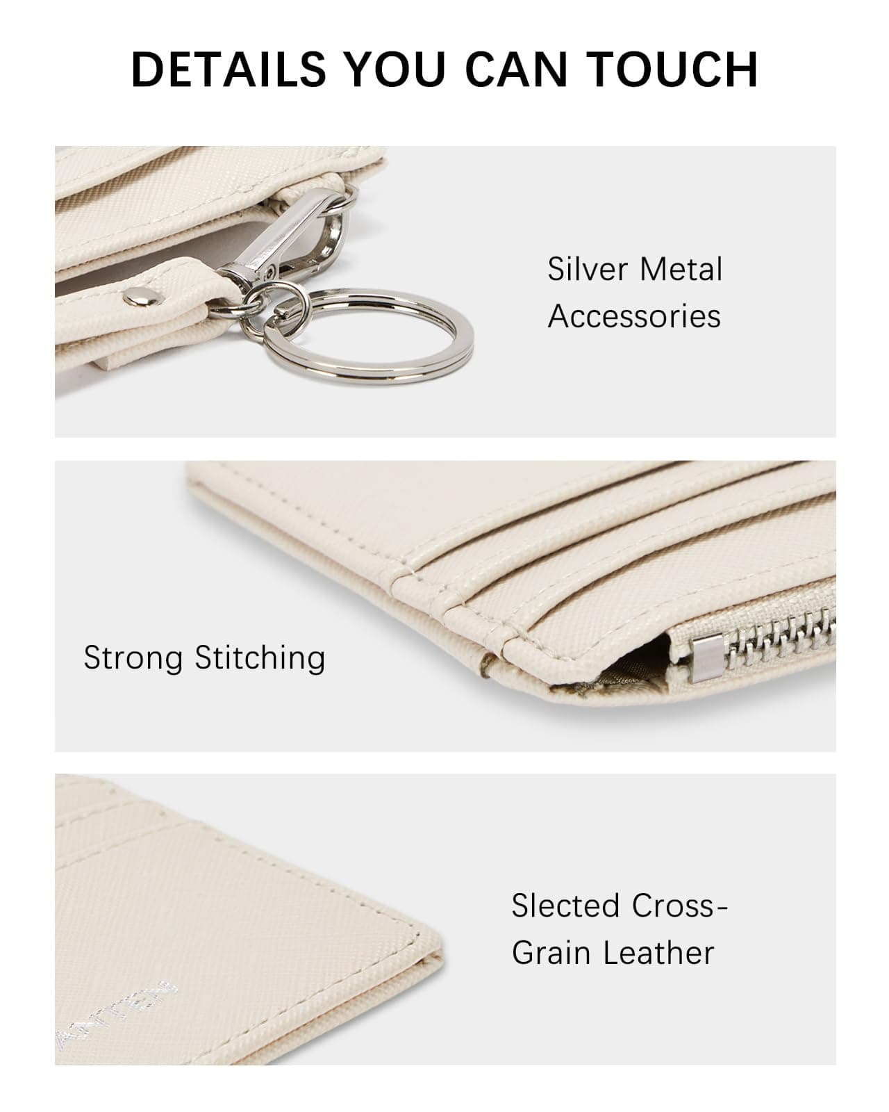 BOSTANTEN Women Leather Wallet RFID Blocking Small Bifold Zipper Pocket Wallet Card Case Wallet With ID Window thumbnail 6