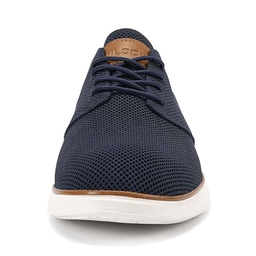 VILOCY Men's Fashion Dress Sneakers Casual Walking Shoes Business Oxfords Comfortable Breathable Lightweight Tennis thumbnail 2