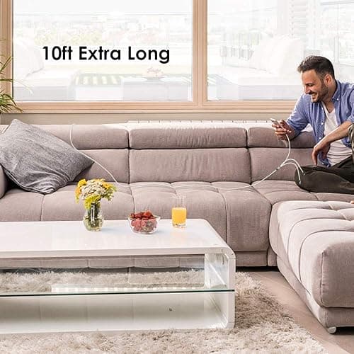 Multi Charging Cable, 10ft 2Pack Multi Phone Charger Cable Braided Universal 3 in 1 Charging Cord Extra Long Multiple USB Cable with USB C, Micro USB Port Connectors for Cell Phones and More thumbnail 7