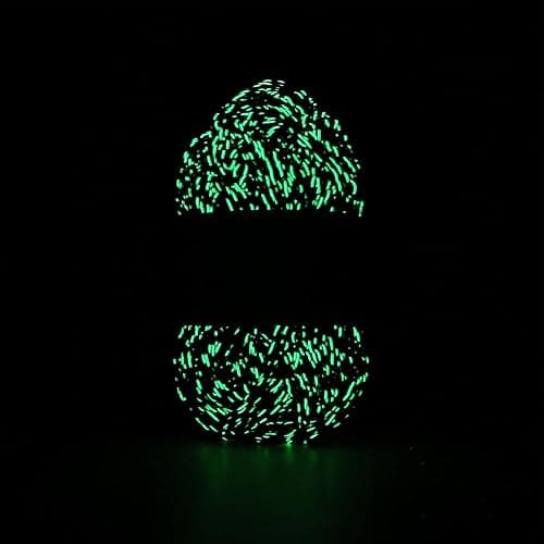 BulingBuling Glow in The Dark Yarn - 100g/3.5oz DK #3 Light Weight, Beginner-Friendly Crochet & Knitting Supplies (Black, 1 Pack) thumbnail 2
