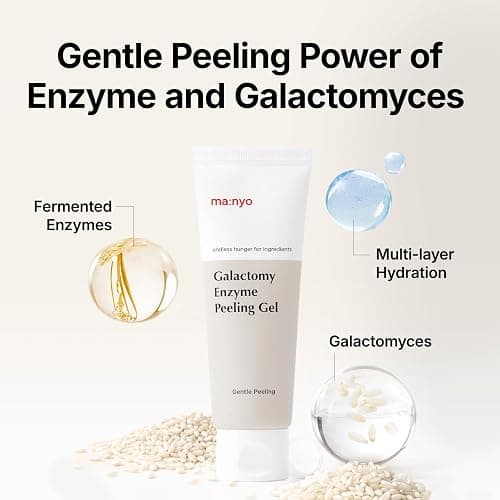 MANYO Galactomy Enzyme Peeling Gel, Face and Body Scrub, Dead Skin Remover, Blackhead Remover, Korean Exfoliating Gel, Korean Skin Care, 2.5fl oz (75ml) thumbnail 3