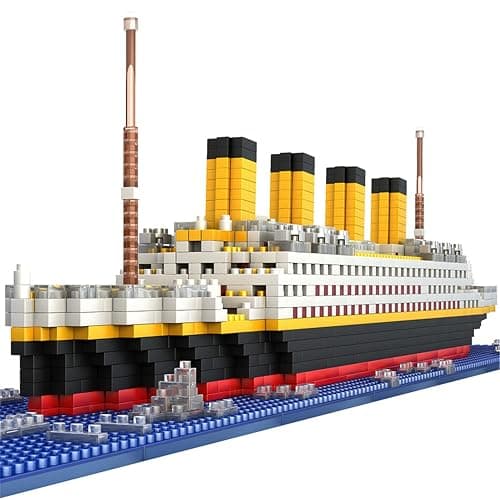BIDIUTOY Titanic Ship Model Building Block Set, 3D Puzzle Sets DIY Educational Toys, Bricks Toy, with 1860Pcs Micro Mini Blocks, Ideal Gift for Kids and Adults - Image 1