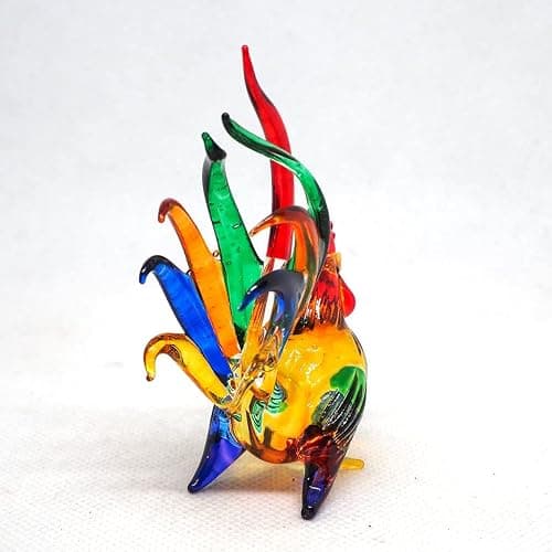 ZOOCRAFT Whimsical Glass Chicken Figurine - A Playful Accent for Farmhouse or Country-Inspired Décor thumbnail 7