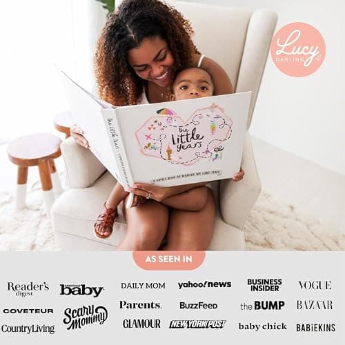 Lucy Darling The Little Years Toddler Baby Memory Book - Ages 1 to 6 Years Old Album For Baby Girl - Milestone Scrapbook To Record Precious Memories - Keepsake Record Book thumbnail 5