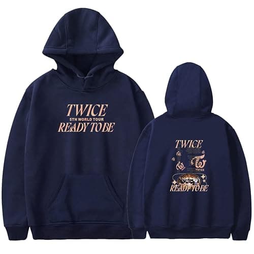 Xkpopfans Twice World Tour Ready to BE Hoodie Merch Momo Dahyun Tzuyu Unisex Sweater Pullover - Image 1