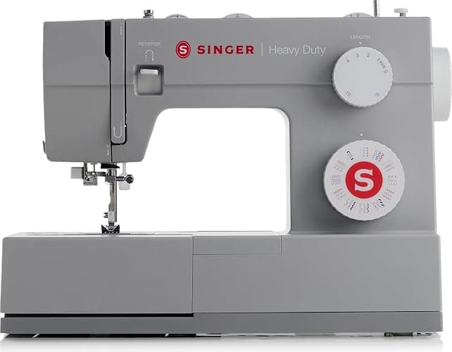 SINGER® Heavy Duty 4452 (Grey) High Speed Sewing Machine + Accessories | 32 Built-In Stitches Deliver 110 Stitch Applications | 50% More Power for Thick Fabrics, 1100 Stitches/Min, 1-Step Buttonhole - Image 1