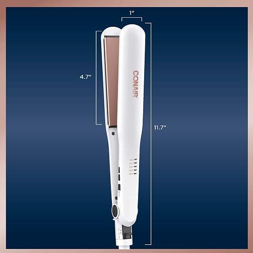 Conair Double Ceramic Flat Iron, 1 1/4-inch Hair Straightener thumbnail 6
