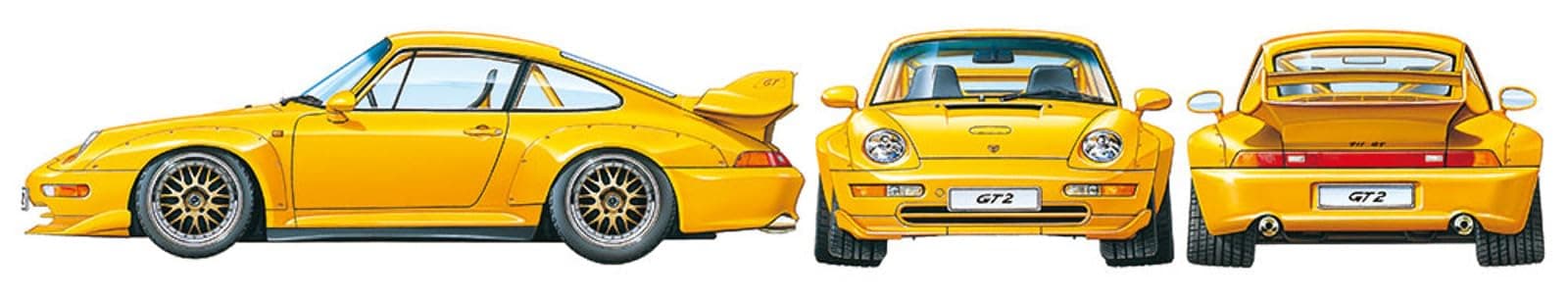 Tamiya 24247 Model Car Porsche GT2 at 1:24 Scale,White thumbnail 4