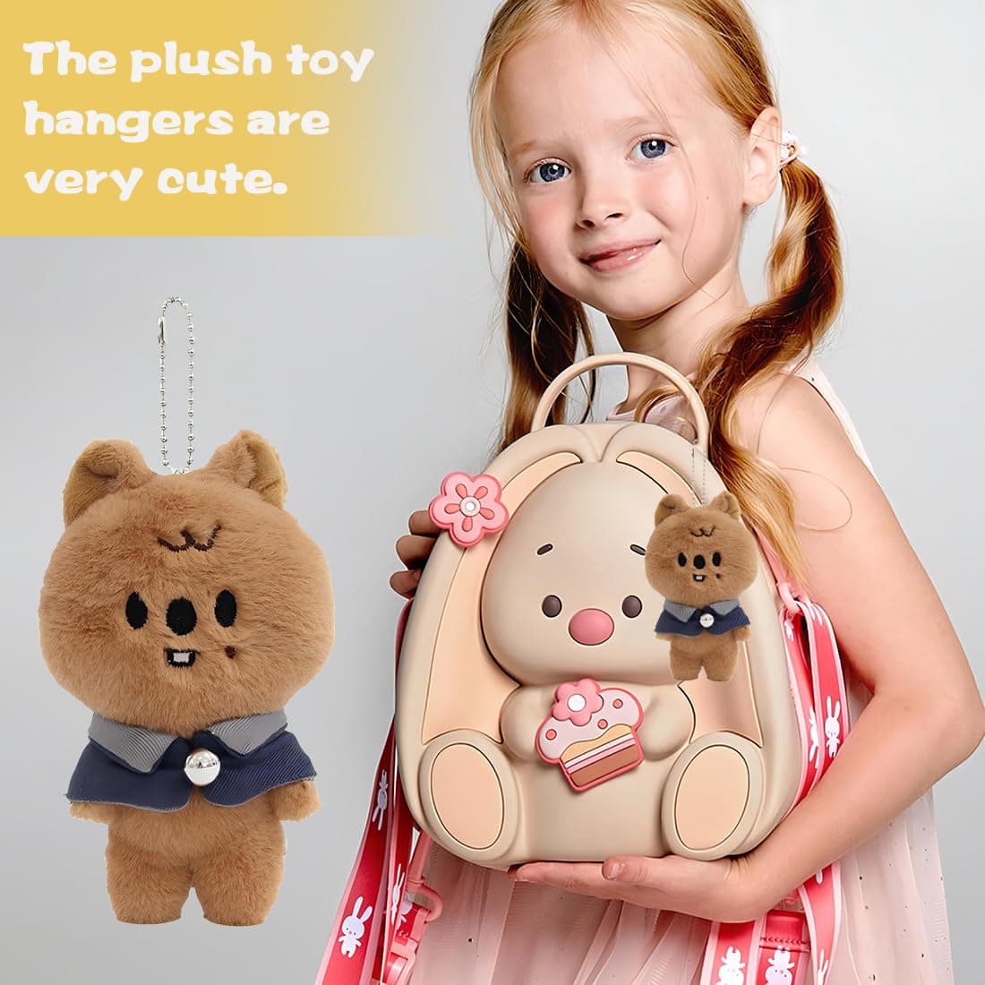 Stray Kids Plushdoll Keyring 10 cm 'Magic School' Series Sk-Zoo Key Ring 'Stay' Cute Key Ring Pendant (Brown Bear) thumbnail 4