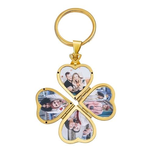 Personalized Photo Keychains Custom Keychain with Picture Locket Keychain Gifts for Boyfriend Girlfriend - Image 1