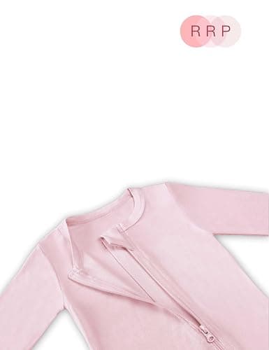 RRP Unisex Baby Footies Pajamas,Rayon Derived From Bamboo,Buttery Soft Sleep 'N Play PJs,2-Way Zipper Closure,0-18 Months thumbnail 2
