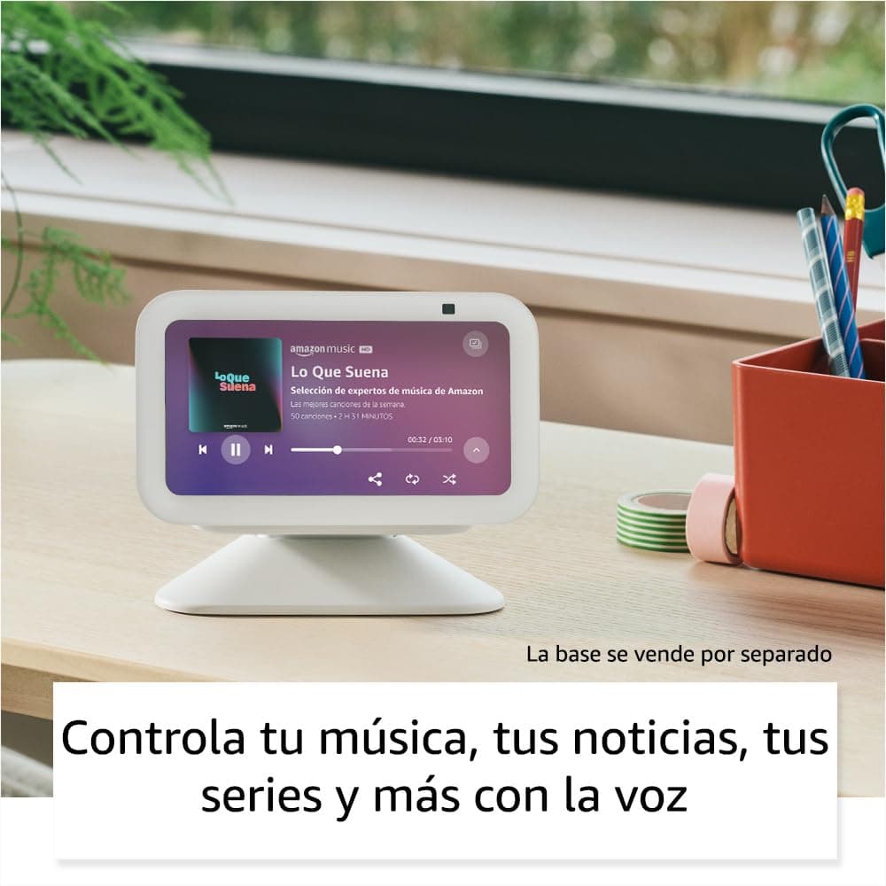 Amazon Echo Show 5 (modelo más reciente), Pantalla inteligente con graves más profundos y sonido más claro, Negro, con el Acceso Anticipado de Alexa+ thumbnail 4